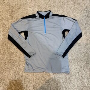 The North Face Pullover Mens Small Gray Black FlashDry XD Quarter Zip Athletic